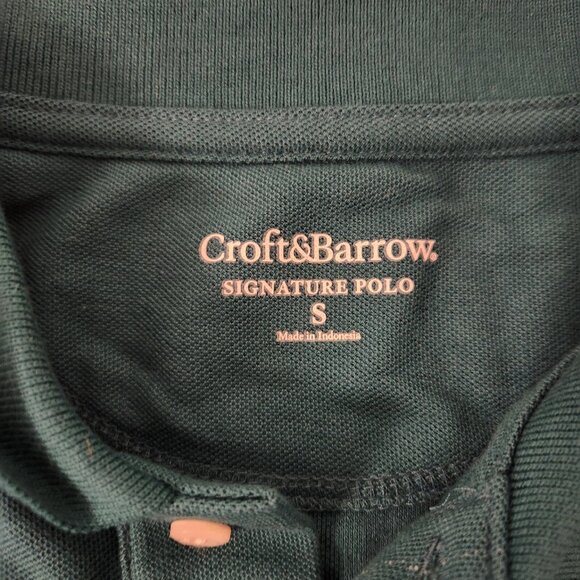 Croft & Barrow Signature Polo Shirt Mens Small Short Sleeve Golf Green NEW NWT - Picture 3 of 8